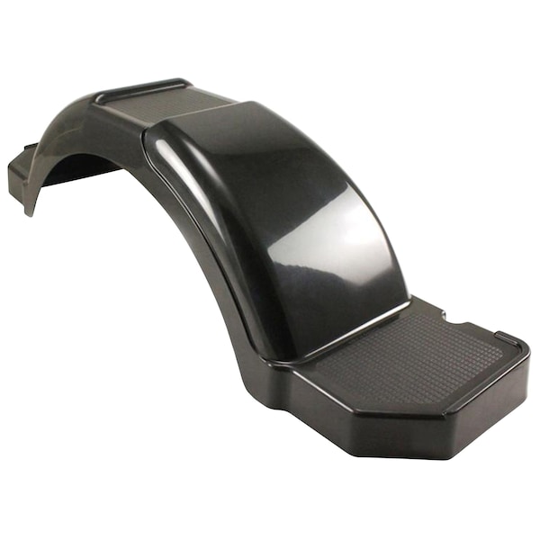 C.E. Smith Fender, 43-1/8 in. x 11 in. x 12-1/2 in., with Step Pad & Skirt, 14 in. Tire, Black, 300 lb wgt capacity 19504 - main